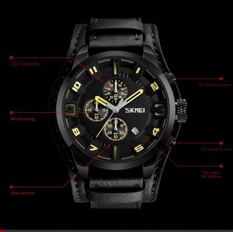 SKMEI CHRONOGRAPH GENTS WATCH #9165 - Image 5