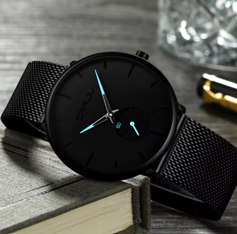 ⌚CRRJU GENTS MINIMALIST DESIGN #2150 (Mesh strap)   - Image 2